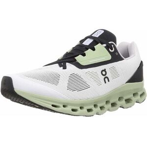 On Running White and Green Sneakers